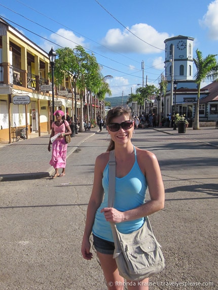 Exploring the streets of Falmouth, Jamaica.