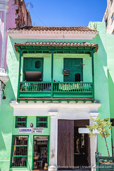 Green building in Havana.