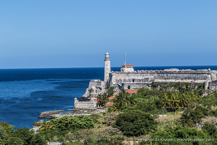 Fortress overlooking the bay in Havana.
