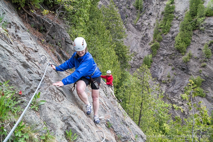 travelyesplease.com | Via Ferrata at Montmorency Falls Park, Quebec