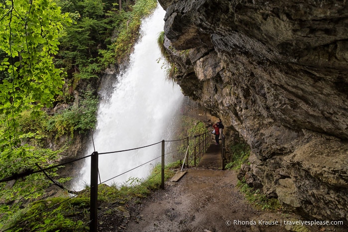 Hiking trail behind Giessbach Falls